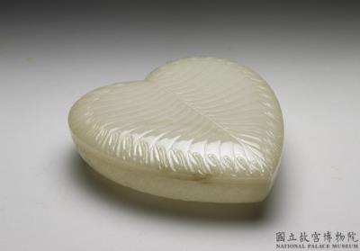 图片[2]-Jade leaf-shaped box, Mughal Empire-China Archive